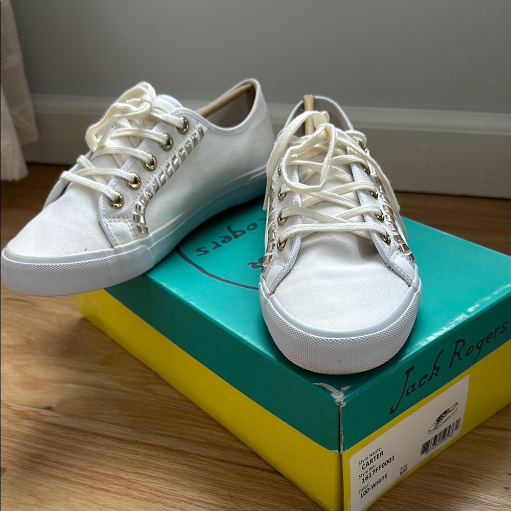 Jack Rogers Carter Women's White Sneakers